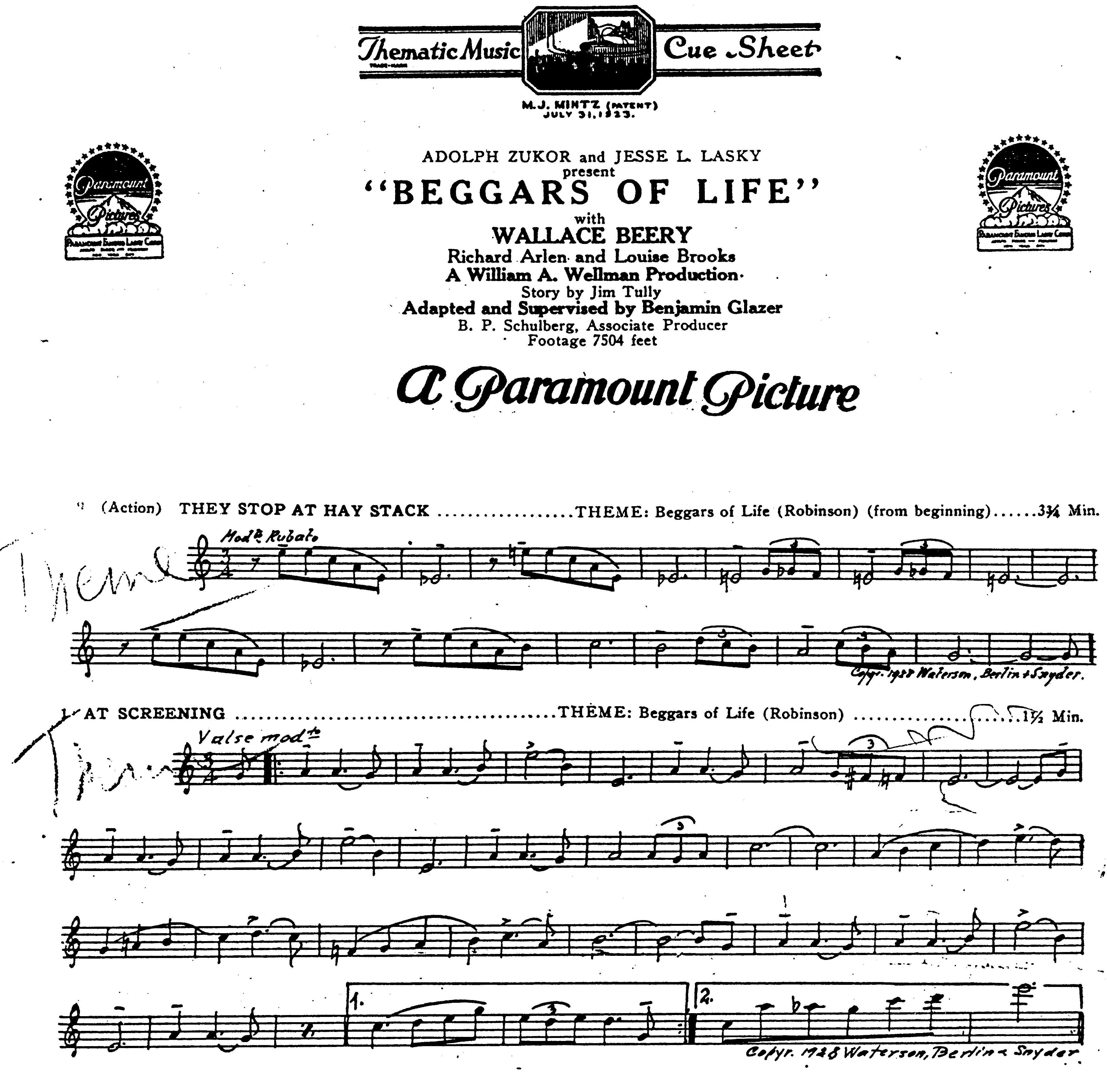 Beggars of Life Robinson